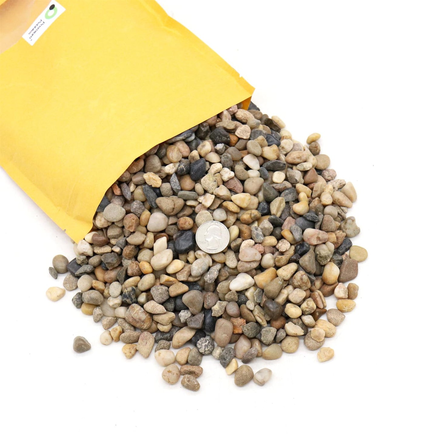 Premium Pebbles Rocks for Plants. Mixed Color Decorative Pebbles. 1/5 Inch 2 lbs. for Garden, Landscaping, Indoor, Vase fillers, Crafting, Succulents, pots, Plants (Mini (0.2 Inch), Mixed Color, 2)