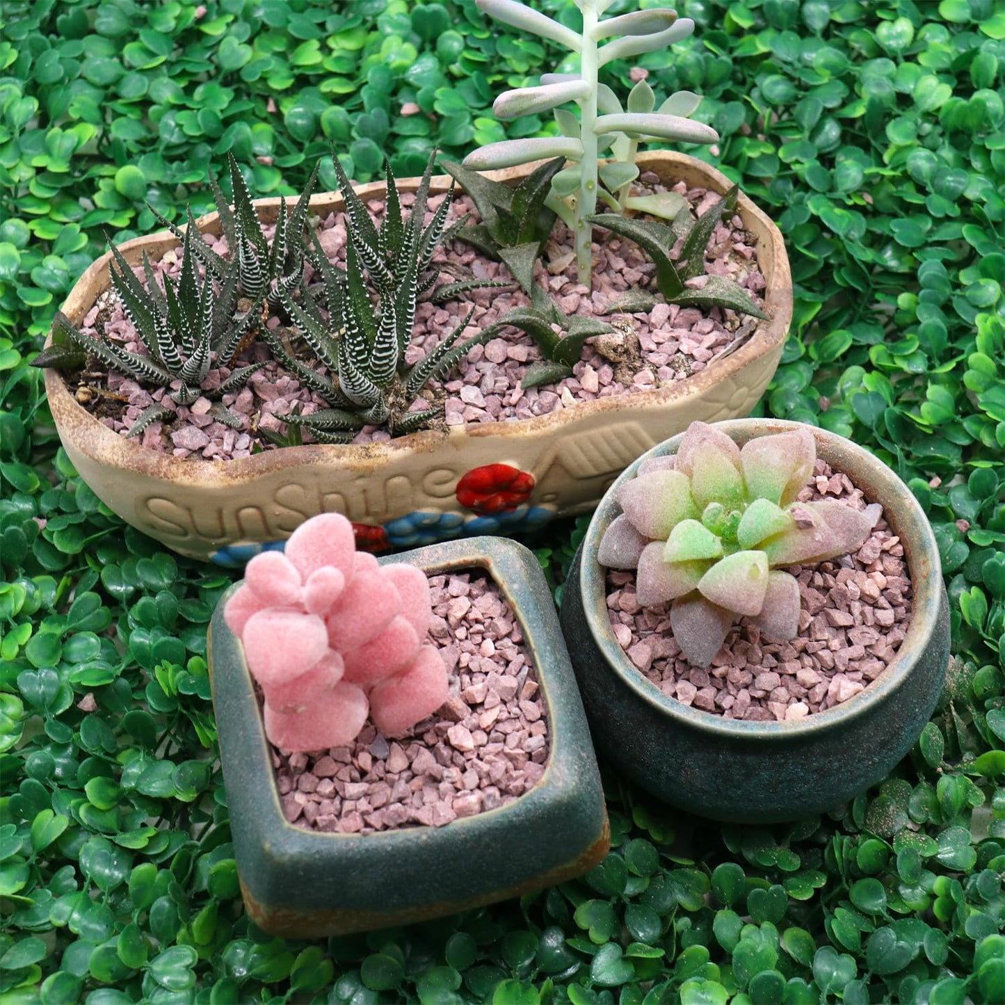 Premium Pebbles Coarse Sand. Red Color. 1/8 Inch 10 lbs. for Potting Soil, Succulents, Pots, Plants, Gardening, Indoor, Crafting, Vase Fillers, Landscaping (X-Mini, COARSE Sand - RED, 10)