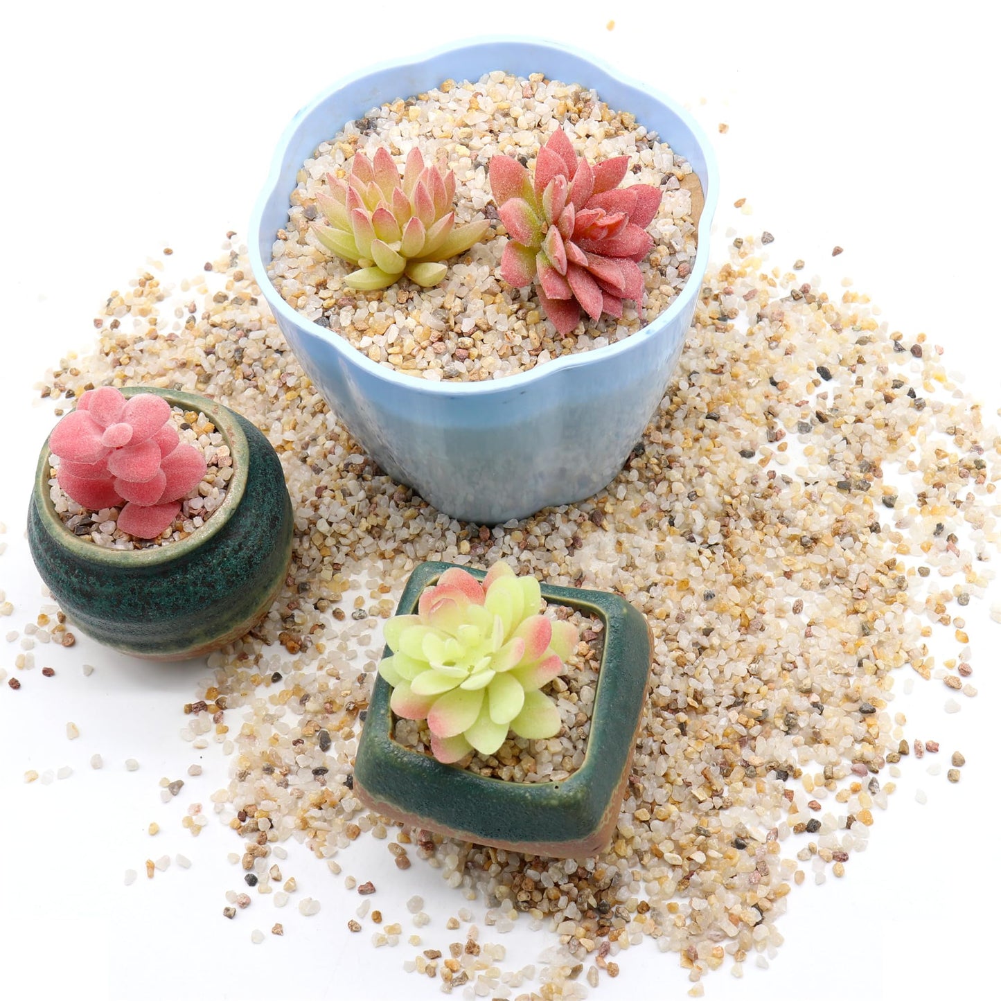 potting pebbles for succulents Premium Pebbles Coarse Sand. Golden Color. 1/8 Inch 2 lbs. for Potting Soil, Succulents, Pots, Plants, Gardening, Indoor, Crafting, Vase Fillers